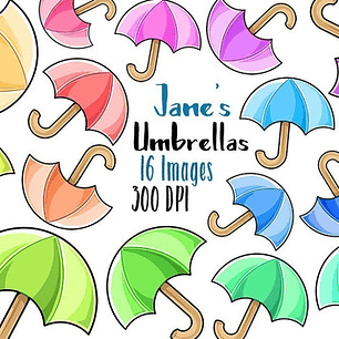 Cliparts Imagenes Png Paragüas De Colores Pasteles Jk75