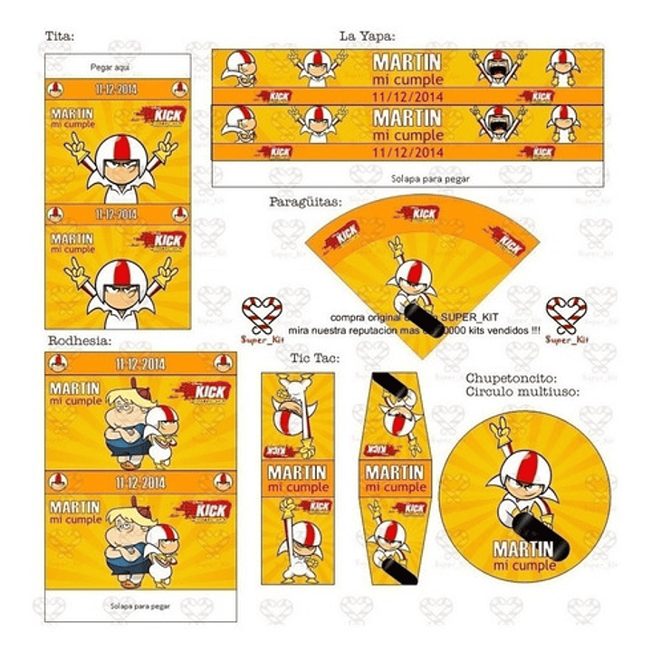 Kit Imprimible Kick Buttowski Editable 2