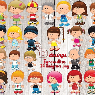 Kit Imprimible   Egresaditos 4 -  24 Imágenes