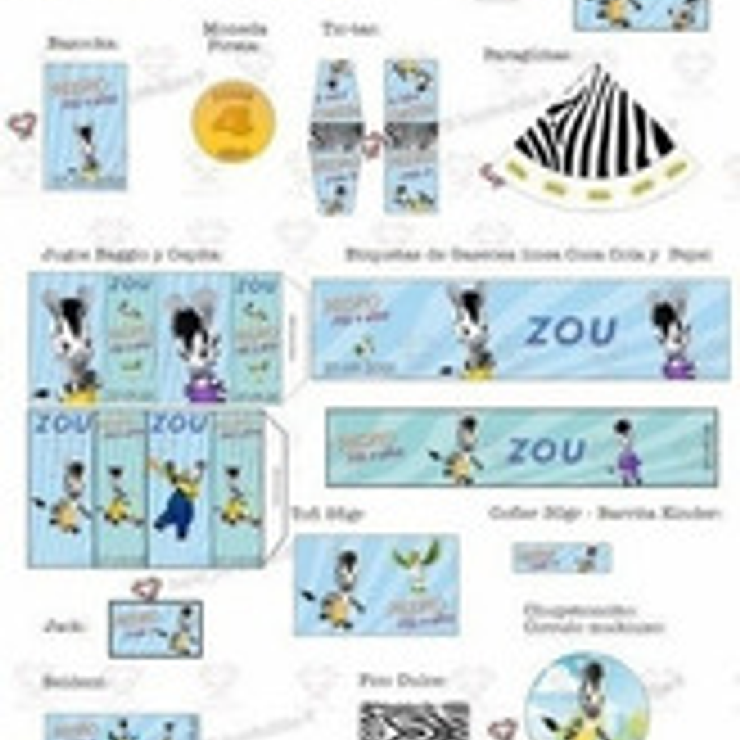 Kit Imprimible Zou Editable 2