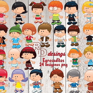 Kit Imprimible  Egresaditos 3 - 24 Imagenes