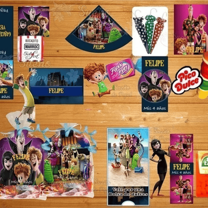 Kit Imprimible Hotel Transylvania 3 Editable 3
