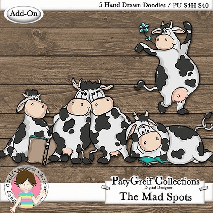 Imagenes Png Y Papeles Digitales Vaquita Vaca T24 3