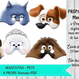 Mascotas - Pets - 6 Props Photobooth Pdf