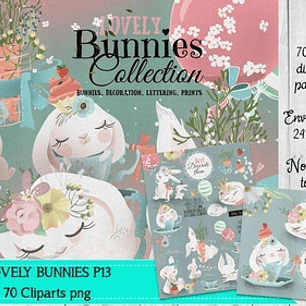 Cliparts Imagenes Png Bunnies Conejos Conejitos Dormidos P13