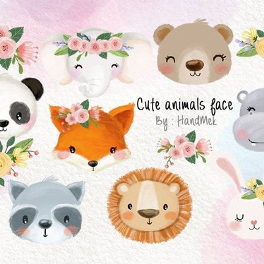 Cliparts Imagenes Png Animales Del Bosque Caras Caritas 1