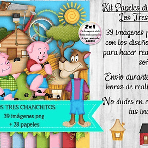 Papeles Fondos Y Cliparts Imagenes Png Los Tres Chanchitos