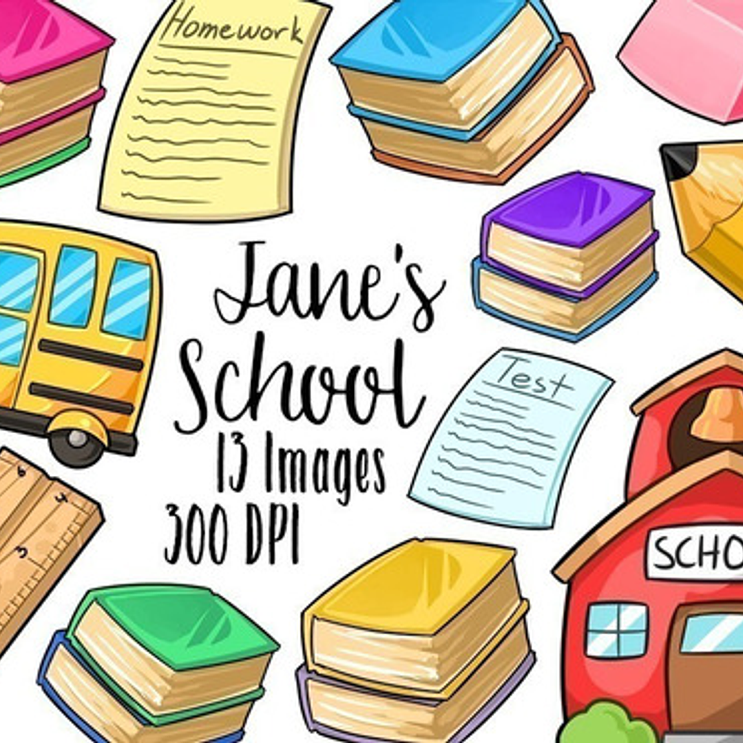 Cliparts Imagenes Png Utiles Escolares De Colores Jk56 1