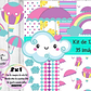 Clipart Y Papeles Lluvia De Amor Mod.1  Kit Imprimible - Miniatura 1