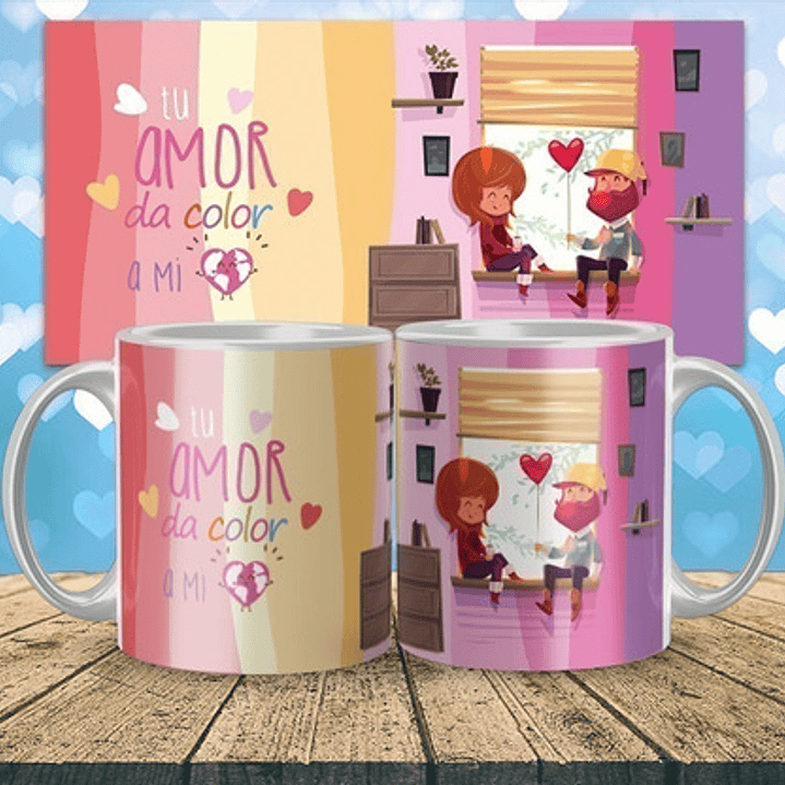 20 Plantillas Tazas - Día Del Amor Vectores/eps 10