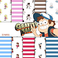 Kit Imprimible Pack Fondos Clipart - Gravity Falls - Miniatura 1