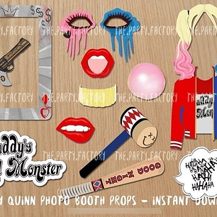 Máscaras Props Photobooth Harley Quinn Formato Pdf