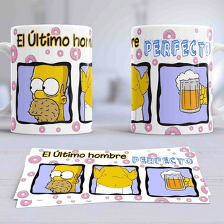 Plantillas Sublimación Tazas - Los Simpsons / 40 Diseños 8