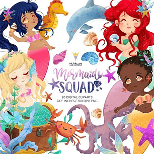 Cliparts Imagenes Png Sirenas Squad M34