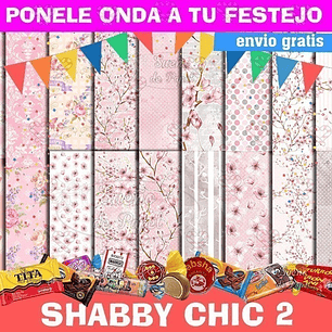 Kit Imprimible Pack De Fondos Shabby Chic Mod 2
