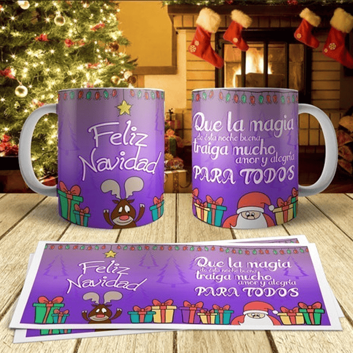17 Plantillas Tazas Navidad 2