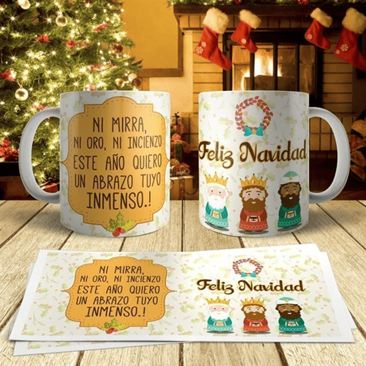 17 Plantillas Tazas Navidad 6