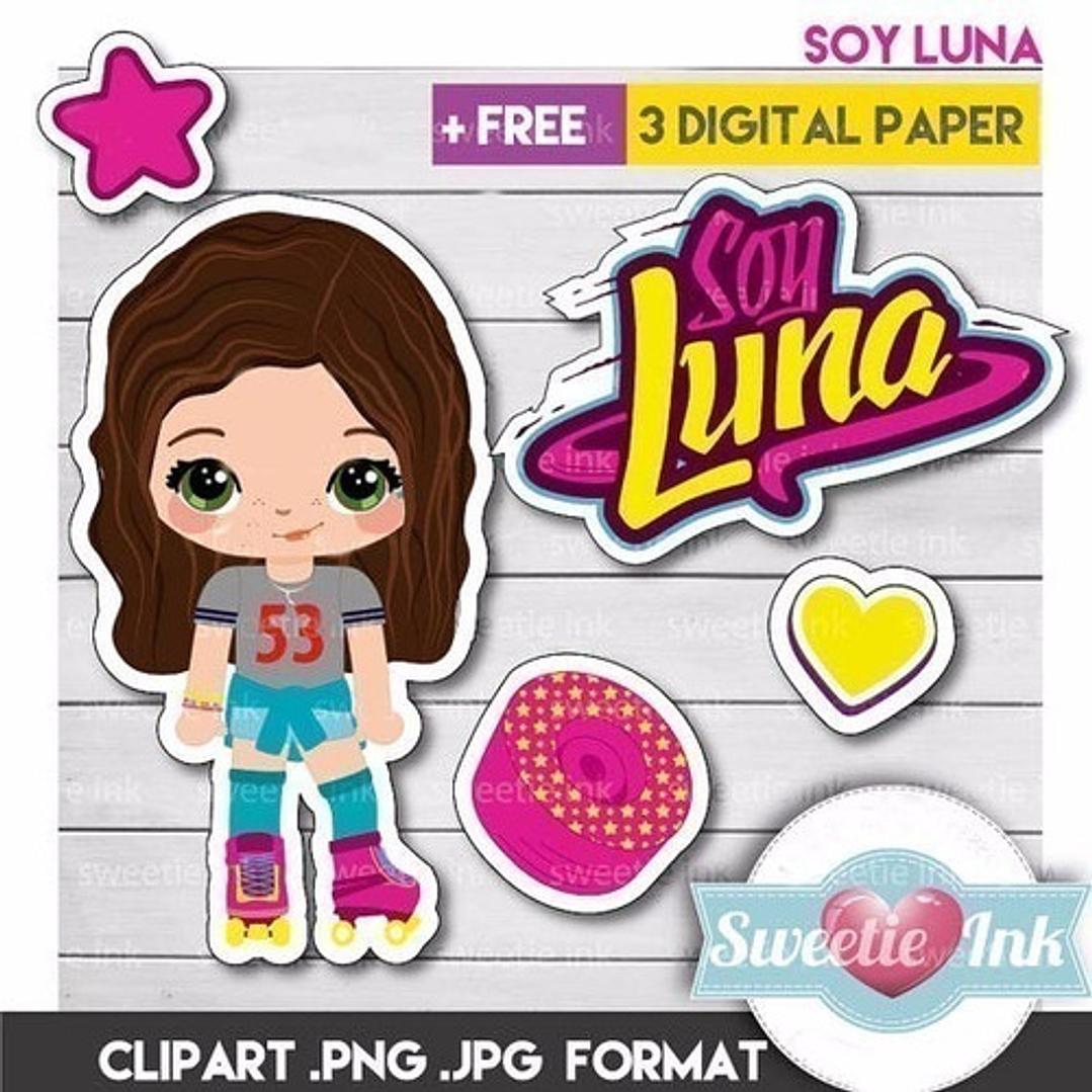 Kit Imprimible Soy Luna 13 Png/jpg Y 3 Fondos 1