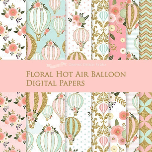 Cliparts Png Y Papeles Digitales Globos Aerostaticos M12