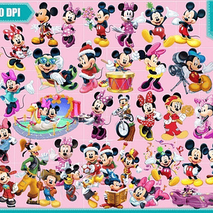 Bundle 370 Cliparts Imagenes Png Mickey Y Minnie Mouse B3