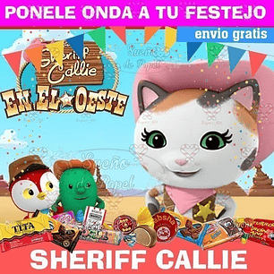 Kit Imprimible Sheriff Callie Editable