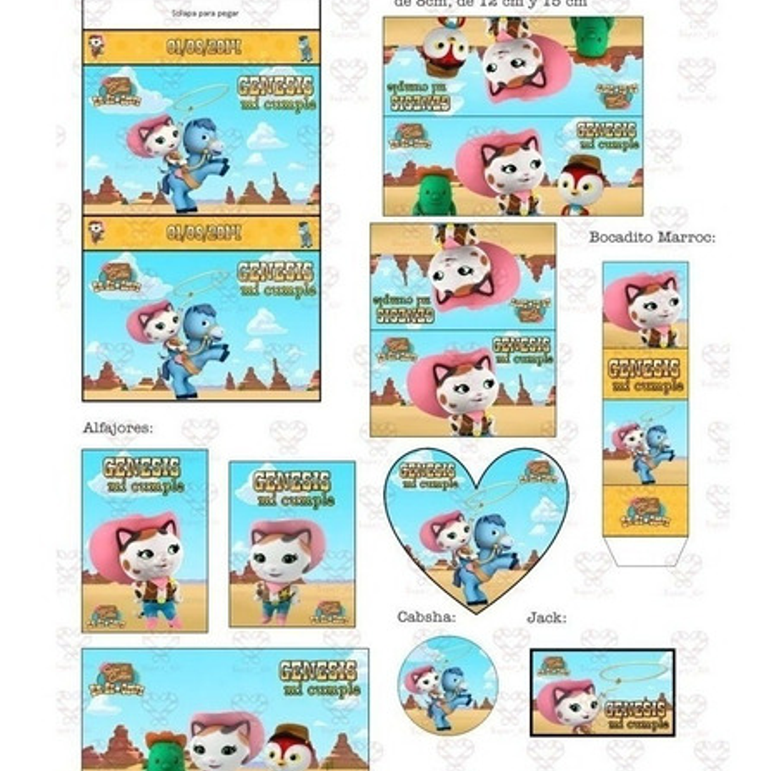 Kit Imprimible Sheriff Callie Editable 3