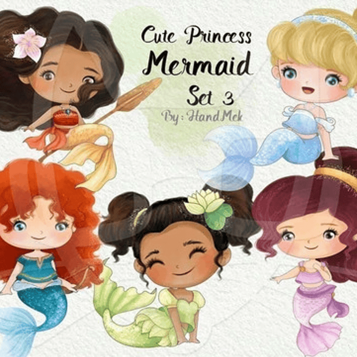 Cliparts Imagenes Png Princesas Sirenas H3 1