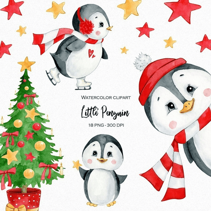 Cliparts Imagenes Png Pingüinos En Navidad Is26 1