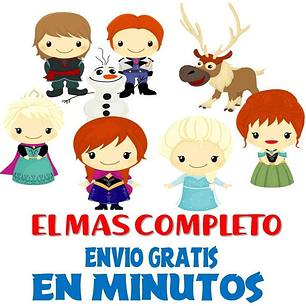 Pack Imágenes Hd Clipart Frozen + Vectores + Regalo