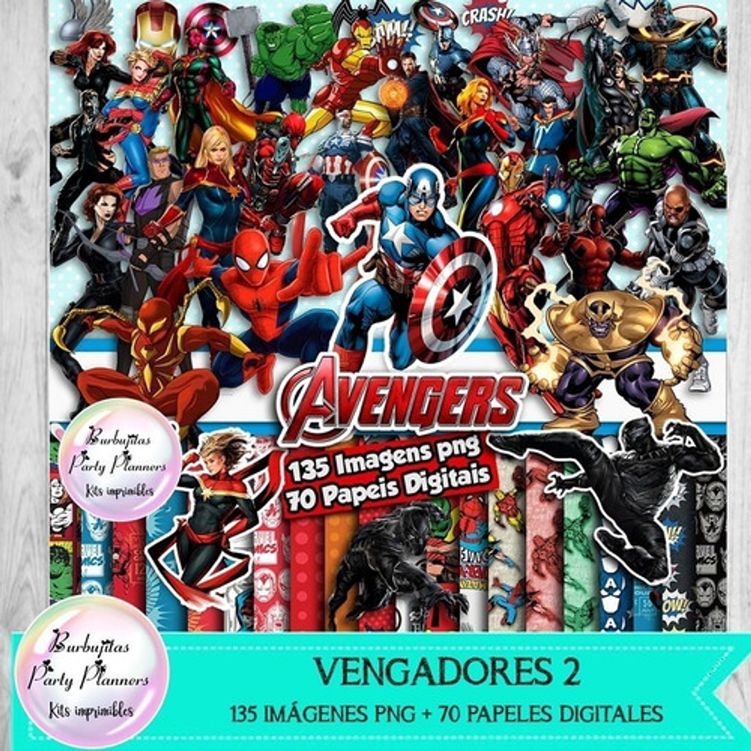 Papeles Digitales Y Cliparts Png Vengadores 2 1