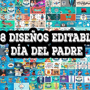 + 100 Diseños Plantillas Día Del Padre Editable Psd