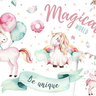 Cliparts Png Unicornios Magicos Acuarela Watercolor Pa39