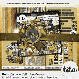 Imagenes Png Y Papeles Digitales Feliz Año Nuevo Dorado T46