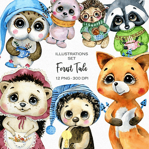 Cliparts Imagenes Png Animales Del Bosque Invierno Is14