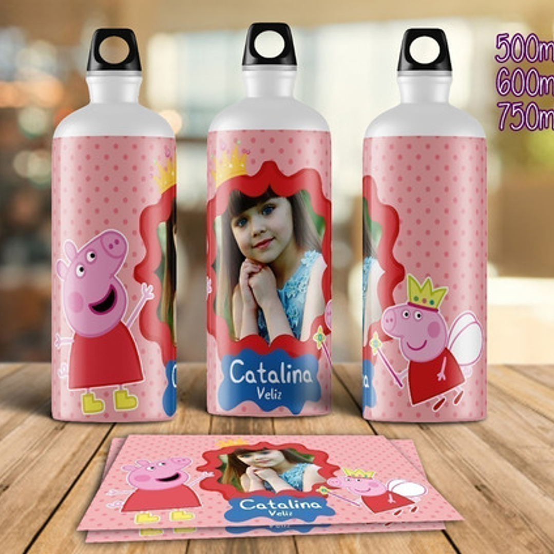 Plantillas Sublimación Botellas Termos - Diseños Infantiles 3