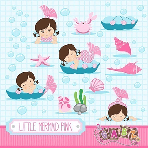 Kit Imprimible Littlemerm 15 Imagenes Png