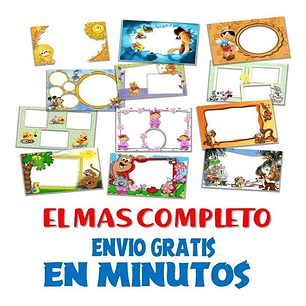 Kit Imprimible Marcos Fotos Editable El Mas Completo +200