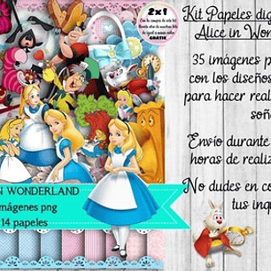 Papeles Fondos Y Cliparts Imagenes Png Alicia Set 2