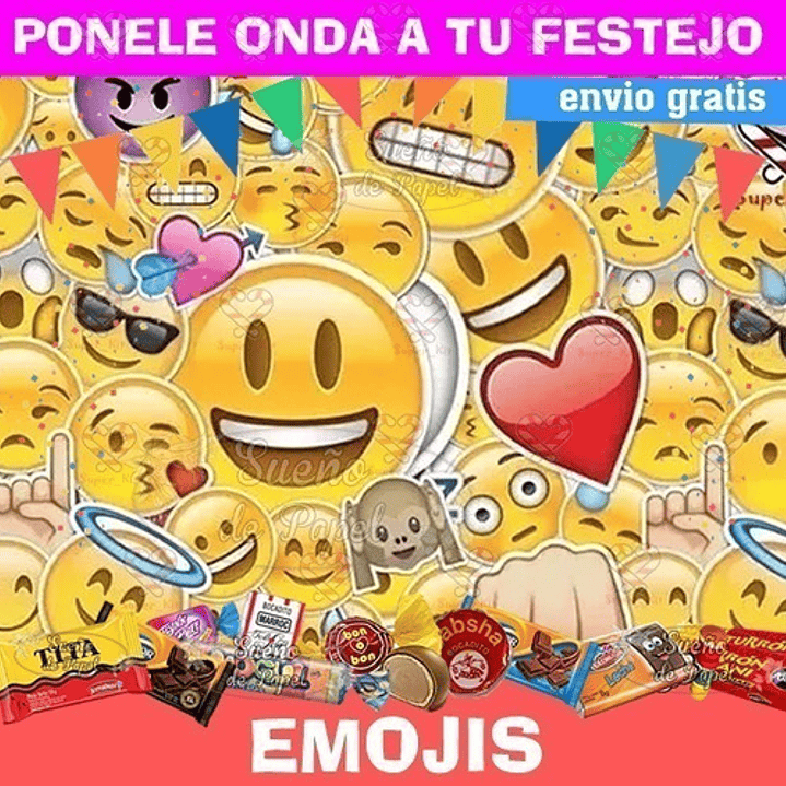 Kit Imprimible Emojis Emoticones Editable 1