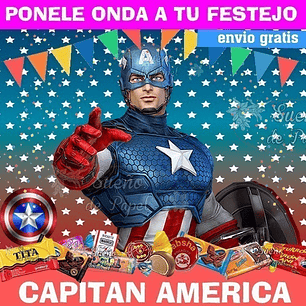 Kit Imprimible Capitan America Editable