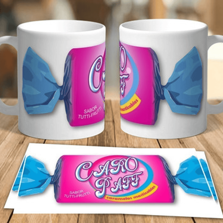 Pack #1 Plantillas Sublimación Tazas - Golosinas / Psd 3