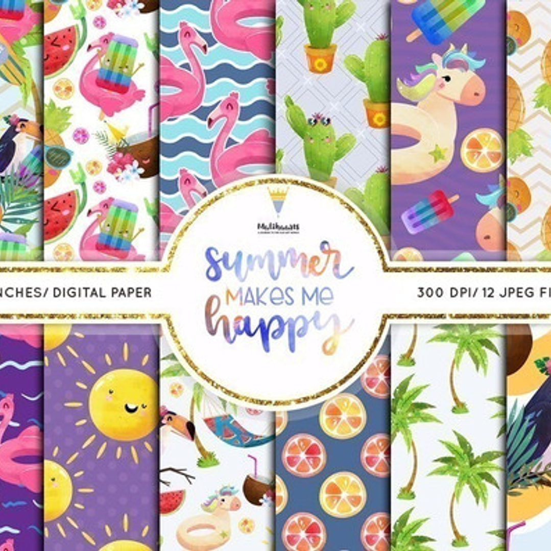 Papeles Digitales Verano Anana Flamenco M48 1