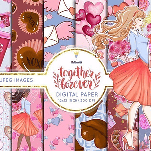 Papeles Digitales Juntos Para Siempre M51