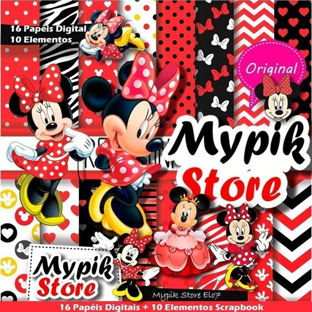 Papeles Fondos E Imagenes Png Digitales Minnie Roja Mps 1