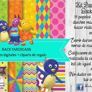 Papeles Fondos Digitales Backyardigans Kit Imprimibles