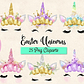 Clipart Easter Unicorns - Kit Imprimibles - Miniatura 1