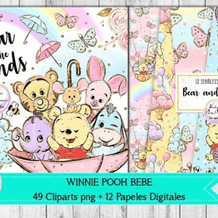 Papeles Fondos Y Cliparts Imagenes Png Winnie Pooh Bebe