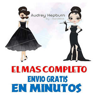 Pack Imagenes Clipart Audrey Hepburn + Regalo A1