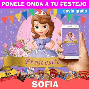 Kit Imprimible Princesita Sofia Editable