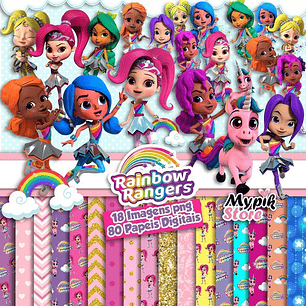 Papeles Digitales Y Cliparts Imagenes Png Rainbow Rangers